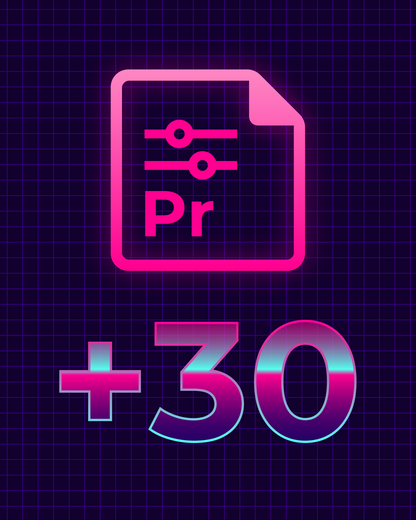Pack +30 PRESETS de Adobe Premiere Pro [SIN PLUG-INs]